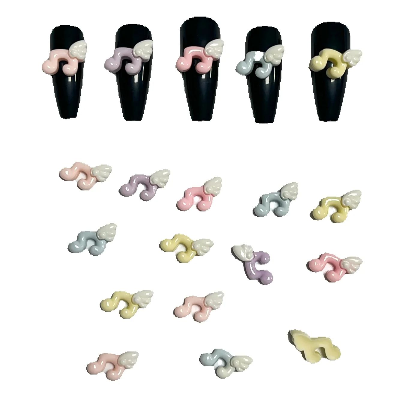 Gold 6138 - 40Pcs 무작위 혼합 Y2k 신선한 미니